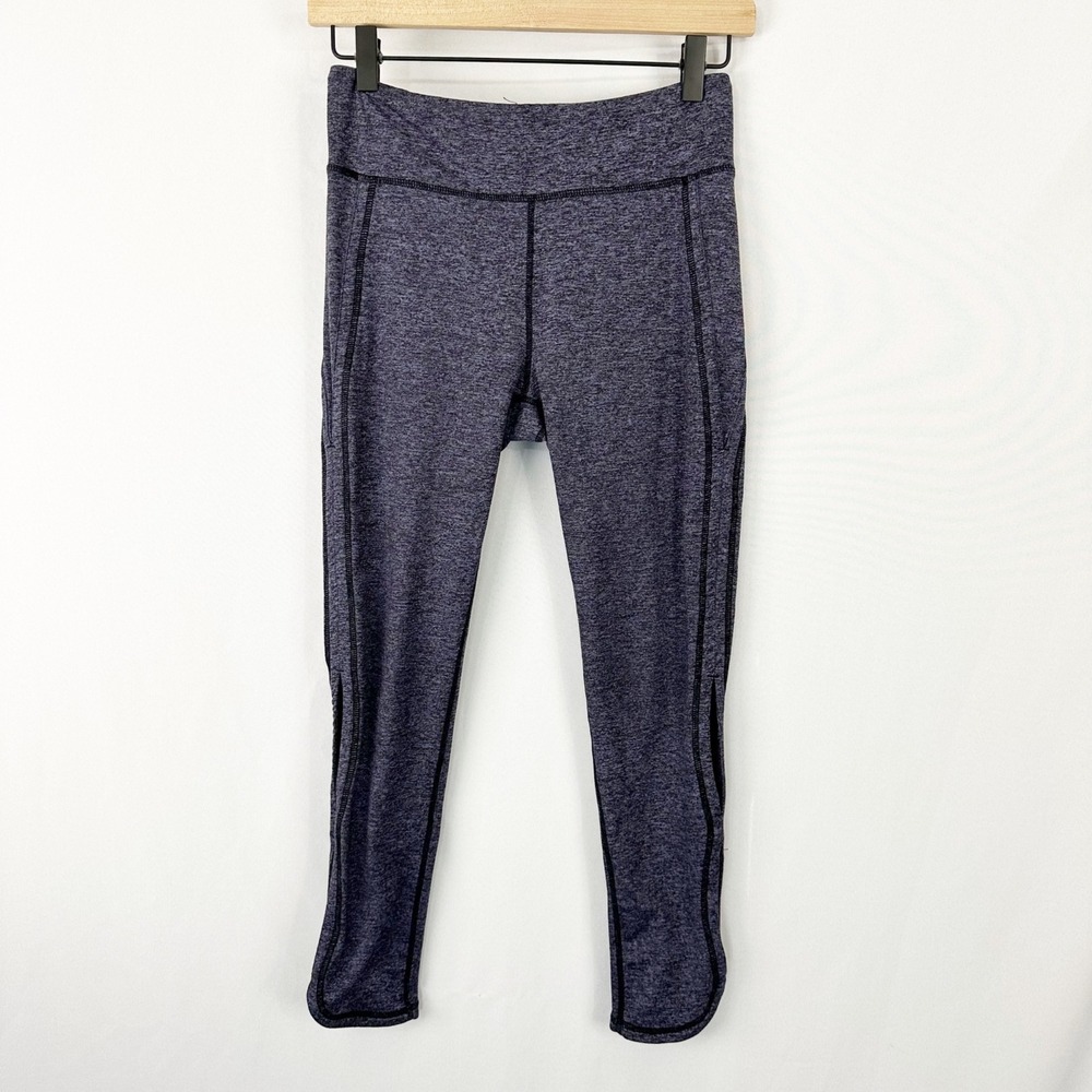 Free People Movement Infinity Active Tights Heathered Purple Size Small - Picture 2 of 11